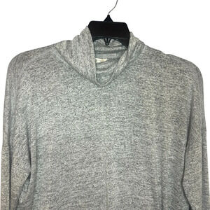 Banana Republic luxspin cozy pullover shirt turtleneck space dyed gray large